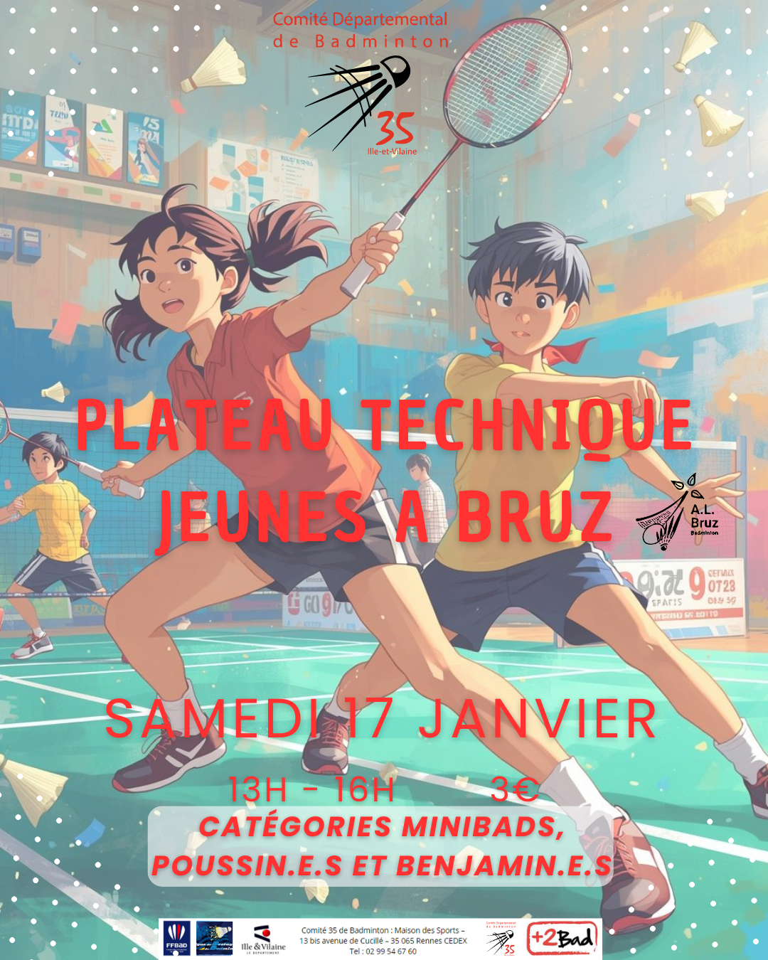 Plateau Technique Jeunes #1 à Bruz - Comité 35